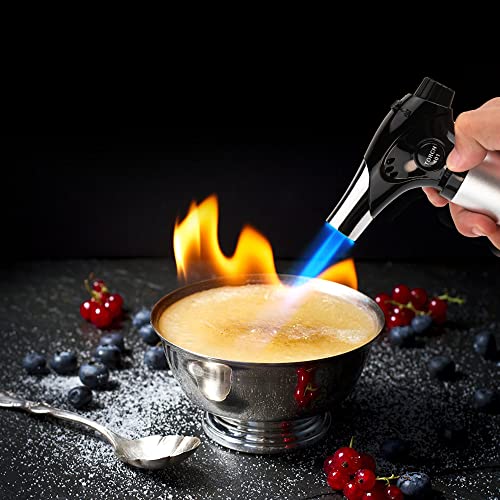 Flameweld Butane Torch S401 Refillable Kitchen Torch Lighter, Fit All