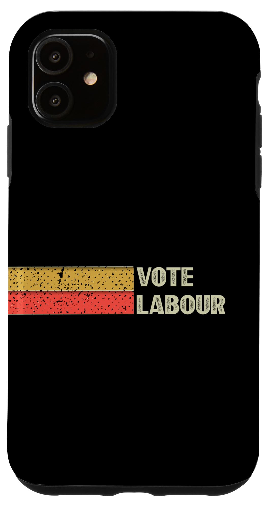 iPhone 11 Retro Stripe Vintage UK General Election Vote Labour Party Case