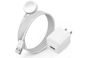 ARTICONA Watch Charger for Apple Watch Charger, Long 6.6FT iWatch Portable Wireless Fast Charging Cable Cord with USB Wall Charge Plug Adapter Block Compatible with Apple Watch Series 9/8/7/SE/6/5/4/3/2/1