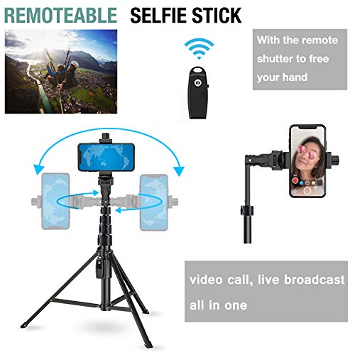 image for lifelimit Selfie Stick Tripod 54 Inch Wireless Remote Portable Extenda