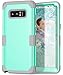 Galaxy Note 8 case, PIXIU Heavy Duty Shockproof Hybrid High Impact Hard Plastic+Soft Silicon Rubber Protective Cases for Galaxy Note 8 6.3 inch 2017 Release Mint Green