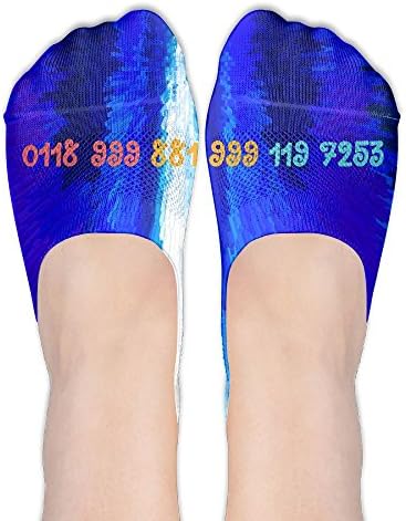 Crowd Emergency Services Number 3D Print Casual Low Cut Thin Loafers Non Slip Boat Shoes Liners