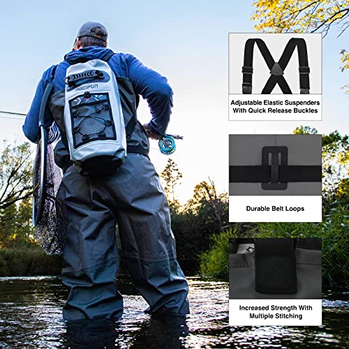 Piscifun Chest Waders, Stockingfoot Waterproof Waders For Men and Women