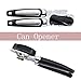 Manual Can Opener-Stainless Steel,Heavy-duty Tin opener with Smooth Edge- Ultra Sharp Cutting Tool-Manual Side Can Opener/Jar/Bottle Opener with Circular Non-Slip Ergonomic Handle-Effortless