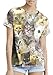 QZUnique Women's Summer Fashion Cat Digital Printed Round Collar T-shirt