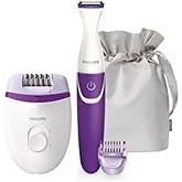 Philips Satinelle Essential Corded Compact epilator Incl. Bikini Trimmer, Brp505/00, 1 Count
