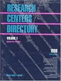 Research Center Directory, , 078761341X