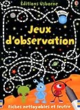 Jeux d'observation : Fiches nettoyables et feutre by 