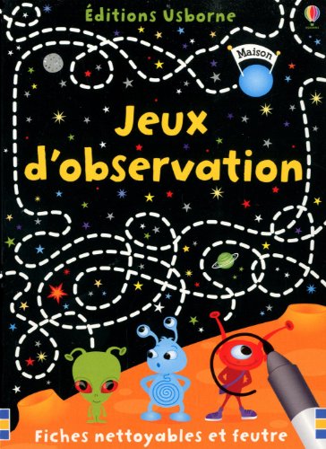 Jeux d'observation : Fiches nettoyables et feutre by (Case)