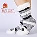 Jeasona Panda Gifts for Women Cozy Fuzzy Panda Slipper Socks With Grippers