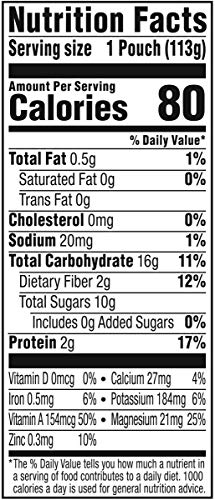 PLUM ORGANICS MIGHTY 4 ORGANIC TODDLER FOOD – BANANA, BLUEBERRY, SWEET POTATO, CARROT, GREEK YOGURT, AND MILLET – 4 OZ POUCH – ORGANIC FRUIT AND VEGETABLE TODDLER FOOD POUCH