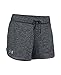 Under Armour Women's Tech Short - Twist, Black (001)/Metallic Silver, Small