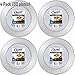 Chinet Cut Crystal Clear Plastic 10 inch Plates 20 countt (4 Pack - 80 plates total)