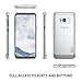Ringke Flex S Made for Galaxy S8 Plus Case Classy Slim Look Flexible TPU Premium Hard PC Leather Hybrid Protection Non Slip Scratch Resistant for Galaxy S8 Plus - Brown