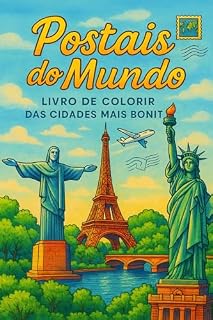 Livro Colorindo Postais do Mundo!