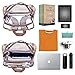Clear Backpack for Women and Men Fit 15.6 inch Laptop See Through College School Bag for Student Cute Bookbag for Kids Girls Boys Transparent PVC Knapsack Daypack for Travel Work Gym Hiking,Rose Gold