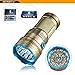HONRIYA Super Bright Tactical Flashlight, 12000 Lumens High Power Searchlight,12xCREE XML-T6 Portable Led Flashlight for Home and Outdoor(Gold)(Without Battery)
