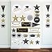 PBPBOX 2017 Graduation Decoration 40 Pcs Wall Decals Scene Setter Grad Cap Stickers
