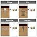 Picture Hangers, 30 PCS Double-Headed – 4-in-1 Hooks for D-Rings, Wire, Sawtooths & Keyholes