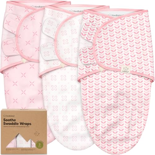 KeaBabies 3pk Organic Baby Swaddles