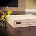 Essential Oil Wooden Box - Storage Case Protects 87 Bottles & Roller Balls. Large Organizer Includes Removable Foam Padding and EO Labels. Keep Your Oils Safe & Protected.