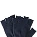 Simplicity Men/Women Half Gloves Solid Color Knitted Winter Warm Gloves, Navy, One Size