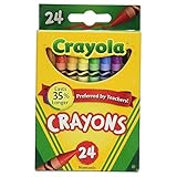 Kitchen Crayola Crayons | 24 Counts - Multicolored | Lasts 35% Longer | Preferred by Teachers 1 BOX Book