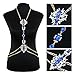 DOTASI Body Dress Necklace Retro Chain Colorful Crystal Women Body Chain Jewelry Necklace