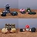 yueton Pack of 10 Sets Miniature Ornament Set for Dollhouse Decor Fairy Garden