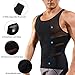 TAILONG Tank Top Slimming Vest Tight Body Shaper Tummy Underwear Men Waist Trimmer Compression Shirt (Black, 2XL)