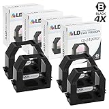 LD Compatible Amano CE-319252 Set of 4 Black Printer Ribbon Cartridges for use in Amano MRX-35, AS1000, BX1500, BX1600, BX1800, BX2000