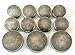 YCEE 11 Pieces Vintage Antique Silver Metal Blazer Button Set - Flat Surface - for Blazer, Suits, Sport Coat, Uniform, Jacket