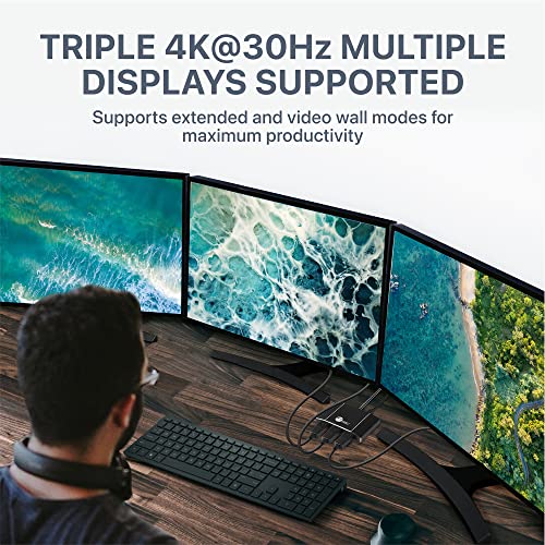 SIIG MST Hub DisplayPort to HDMI Splitter, DP 1.4 to 3X Multi Stream