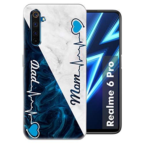 Fashionury MOM DAD Soft Silicone Designer Printed Full Protection Printed Back Case Cover for Realme 6 Pro