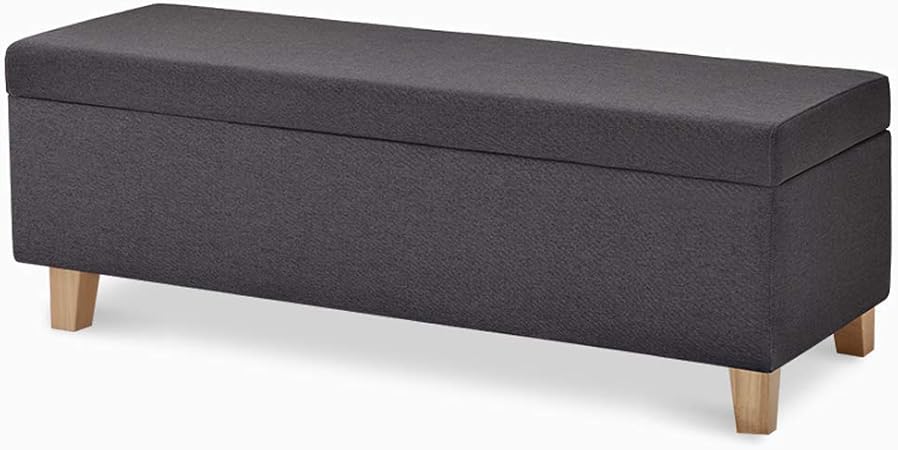 ZXYY Otomana tapizada Caja de Almacenamiento reposapiés Puf Silla