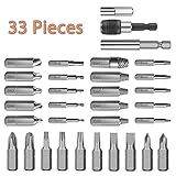 Damaged Screw Extractor, NASUM Bolt Extractor Kit 33 Pieces with Magnetic Extension Bit Holder, Socket Adapter for Broken Screw and Bolt Stripped