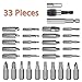 Damaged Screw Extractor, NASUM Bolt Extractor Kit 33 Pieces with Magnetic Extension Bit Holder, Socket Adapter for Broken Screw and Bolt Stripped