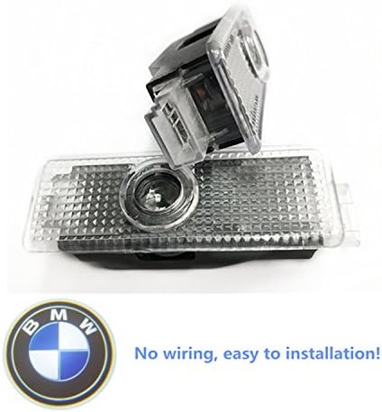 2 Pcs Car Door LED Light Logo HD Projector Easy Installation Shadow Welcome Projector Lamp Light for BMW/Audi Lights