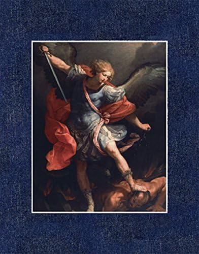 Religious Prints Pre-Matted Traditional Catholic Art, Fits Standard 11x14 Frame (Saint Michael The Archangel - Reni)