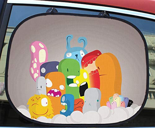 image for MSD Car Sun Shade for Side Window - UV Protector for Baby and Pet - Bl