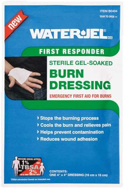 Waterjel Burn Dressing Fast Emergency First Aid Relief Cools Skin Relieves Pain And Protects Against Airborne Infection 10 X 10 Cm Amazon Co Uk Health Personal Care