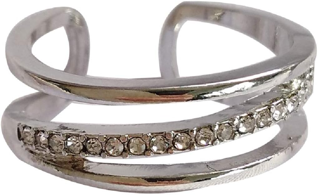 Tgbvr Temperament Voller Bohrer Mikro Verkrusteter Zirkon Zeigefinger Ring Mehrschichtige Personlichkeit Offener Ring Weibliches Gelenk Amazon De Schmuck