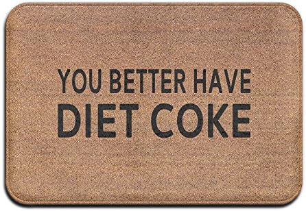 Wuzhiqiang You Better Have Diet Coke Super Absorbent Anti-Slip Mat,Coral Carpet,Carpet Door Mat,Carpet,Carpet,Door Mat,40x60 cm