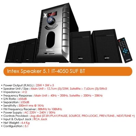 intex speakers 5.1 with bluetooth