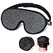3D Contoured Sleeping Eye Mask - 99% Blindfold & Lights Blockout Sleep Mask for Men Women, Comfortable & Light Weight Eye Cover for Travel/Nap/Night's Sleeping, No Pressure On Your Eyes