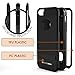 iPhone SE Case, BUDDIBOX [Shield] Slim Dual Layer Protective Case with Kickstand for Apple iPhone SE, (Black) (2016 SE Version - Does NOT fit 2020 SE)