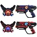 ArmoGear Infrared Laser Tag Guns and Vests - Laser Battle Game Pack Set of 2 - Infrared 0.9mW