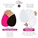 ScionBeauty Premium 5-Piece Make Up Sponge Set - 3x Clear Silicone Make Up Sponge + 2x Beauty Sponge - Different Shapes - Makeup Applicators for Powder, Cream or Liquid Foundation