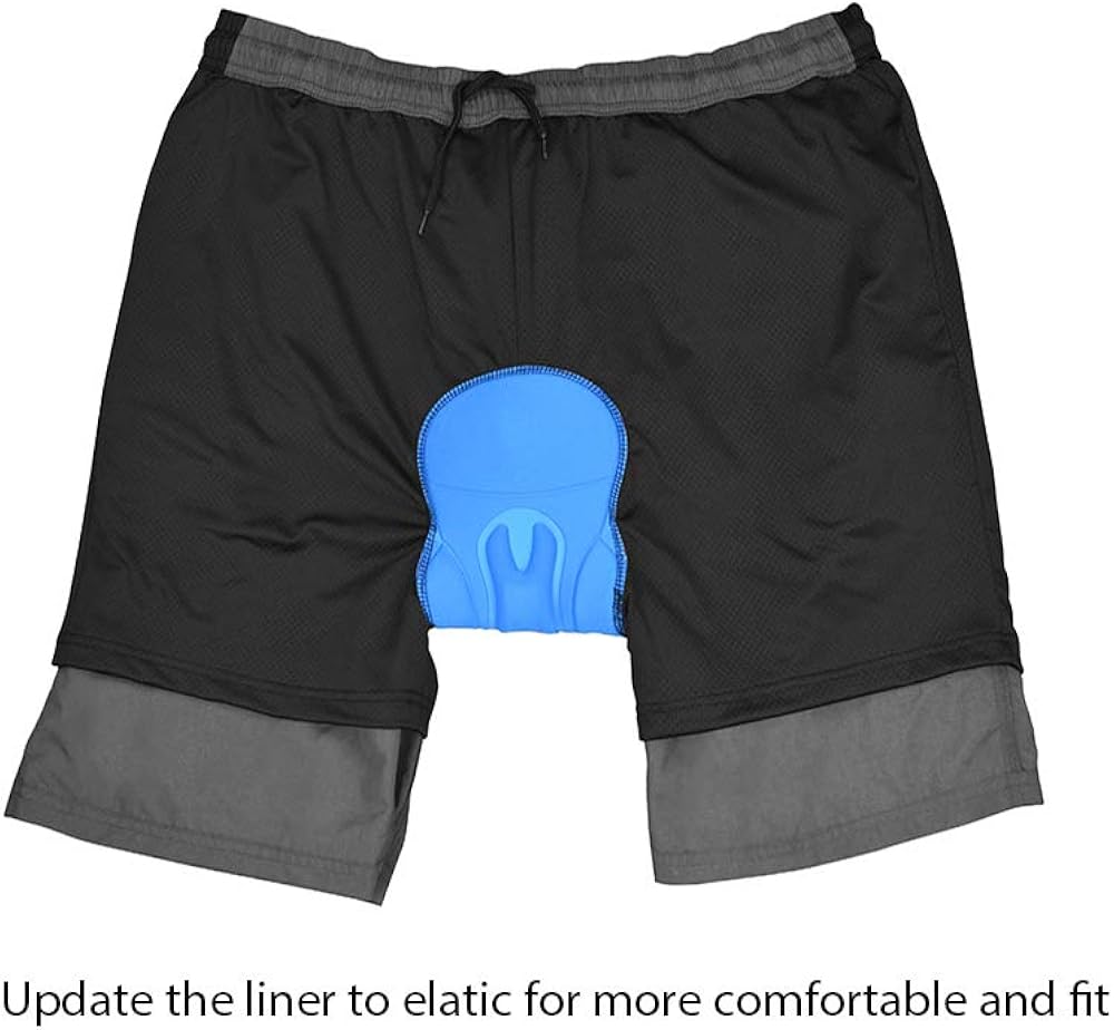 EZRUN Men's 3D Padded Mountain Bike Shorts Lightweight MTB Cycling Shorts: Clothing