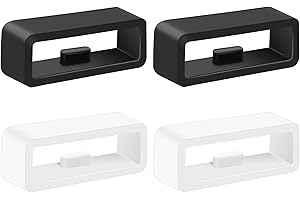 MELIYA Band Keepers for Garmin Venu 3 Venu 2/Vivoactive 4/Forerunner 965 955 945 935 265 255/Instinct/Instinct 2/Fenix 7 6 5 Watch Bands, Silicone Replacement Watch Band Loop/Holder/Retainer/Fastener Rings